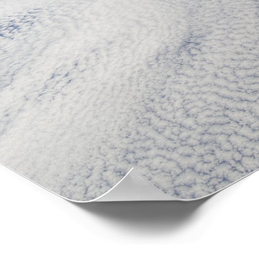 Zware wolkenkap over de Stille Oceaan Poster (Hoek)