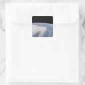 Zware wolkenkap over de Stille Oceaan Vierkante Sticker (Tas)