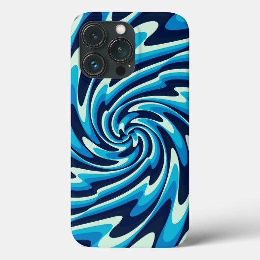 Zware Zee Pattern (Midnight Blue, Blue, Cyan) Case-Mate iPhone Case (Achterkant)