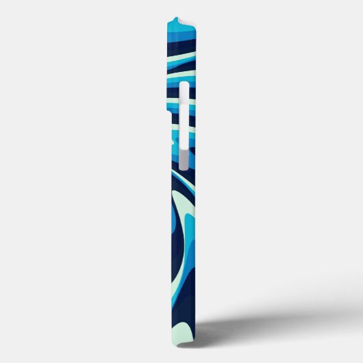 Zware Zee Pattern (Midnight Blue, Blue, Cyan) Case-Mate iPhone Case (Achterkant / Links)