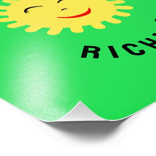 Zware zon foto afdruk (Hoek)