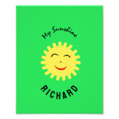 Zware zon foto afdruk (Voorkant)