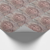 Zware zon, zand Emoticon, Summer Emoji Cadeaupapier (Hoek)