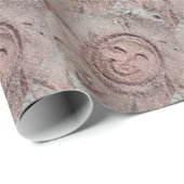 Zware zon, zand Emoticon, Summer Emoji Cadeaupapier (Rol Hoek)