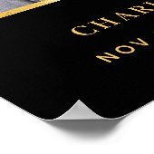 Zwarengoud foto-herdenkingsbord welkom poster (Hoek)