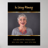 Zwarengoud foto-herdenkingsbord welkom poster (Voorkant)