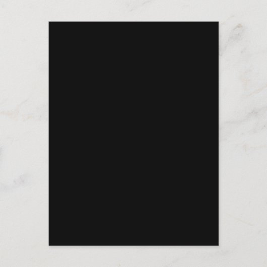 Zwart #000000, grind feestdagenkaart (Voorkant)