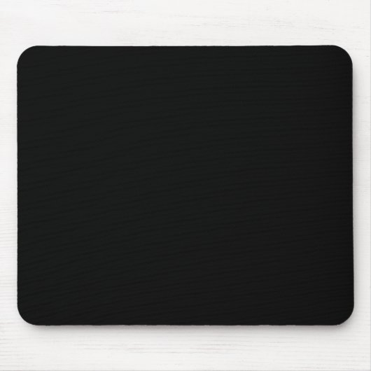 Zwart #000000, grind Mousepad Muismat (Voorkant)
