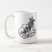 Zwart 15 oz Ringer Mok (Links)