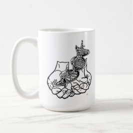 Zwart 15 oz Ringer Mok