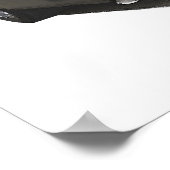 Zwart 1957 Chevy sedan bezorgwagen gasser sleep Poster (Hoek)