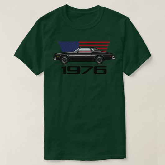 zwart 1976 t-shirt (Design voorkant)
