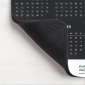 Zwart  2024 Kalender Bedrijf Logo Swag Muismat (Hoek)