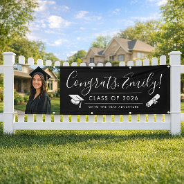 ZWART 2026 | Diploma-banner met foto Spandoek