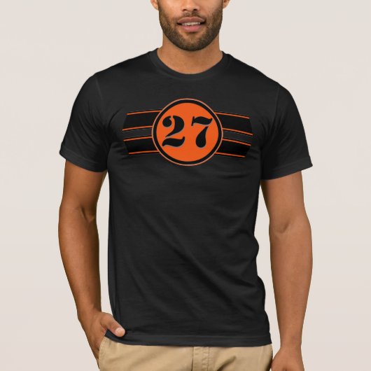 Zwart 27 t-shirt (Voorkant)