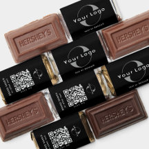 Zwart 2sided Logo & QR-code Zakelijke Promotie