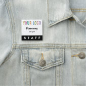 Zwart 2x2 Personeel Badge Event Logo Pin of Magnet (In situ)