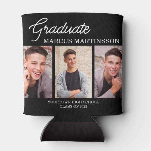 Zwart 3 Foto Afstuderen Afstuderen Blikjeskoeler (Achterkant)