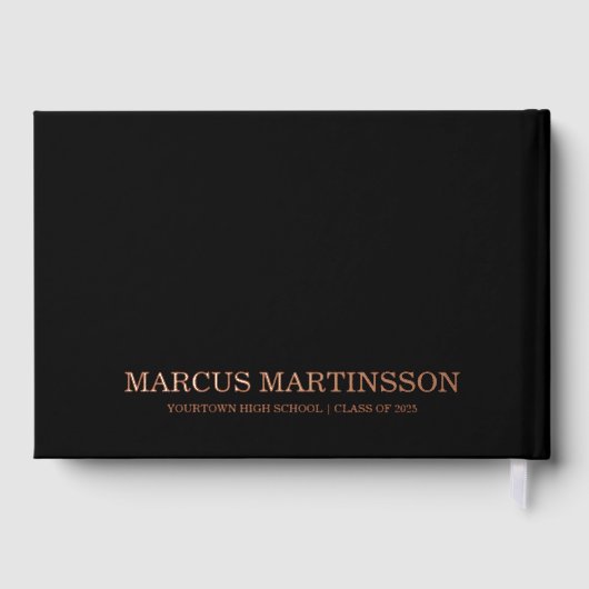 Zwart 3 Foto Afstuderen Gastenboek (Achterkant)