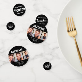 Zwart 3 Foto Afstuderen Klasse van 2025 Confetti