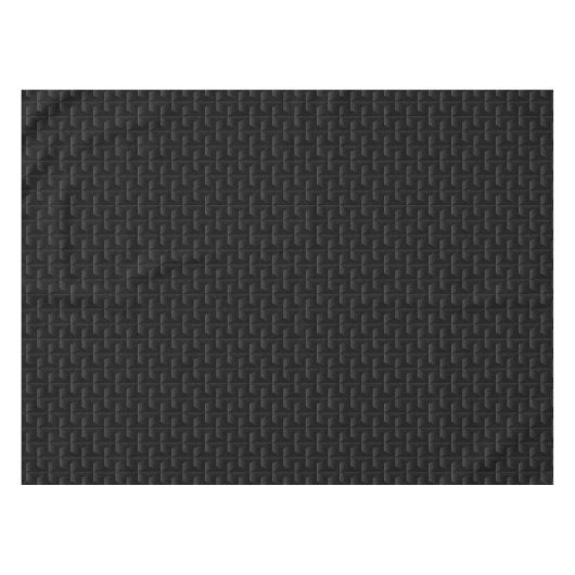 Zwart 3D-netwerk Tafelkleed (Voorkant (Horizontaal))
