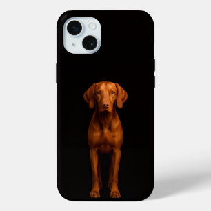 Zwart 4 Luxe, Agile Vizsla-hond iPhone 15 Plus Mini Hoesje