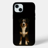 Zwart 4 Luxe, Aussie Shepherd iPhone 15 Plus Case-Mate iPhone Case (Achterkant)