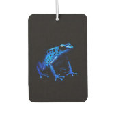 Zwart 4 Luxe Auto Luchtverfrissers, Blauwe Kikker Luchtverfrisser (Voorkant)