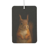 Zwart 4 Luxe Auto Luchtverfrissers, Rode Eekhoorn Luchtverfrisser (Voorkant)