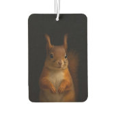 Zwart 4 Luxe Auto Luchtverfrissers, Rode Eekhoorn Luchtverfrisser (Achterkant)