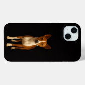 Zwart 4 Luxe, Classy Basenji Hond iPhone 15 Plus Case-Mate iPhone Case (Achterkant (horizontaal))