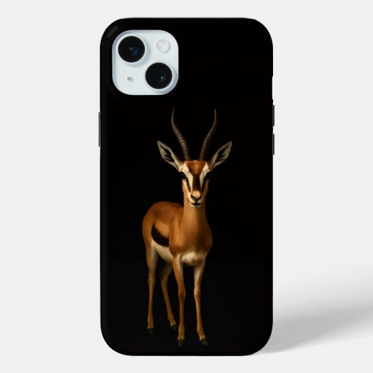 Zwart 4 Luxe, Elegante Gazella iPhone 15 Plus Case-Mate iPhone Case (Achterkant)