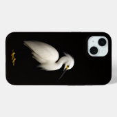 Zwart 4 Luxe, Elegante Grote Zilverreiger Case-Mate iPhone Case (Achterkant (horizontaal))