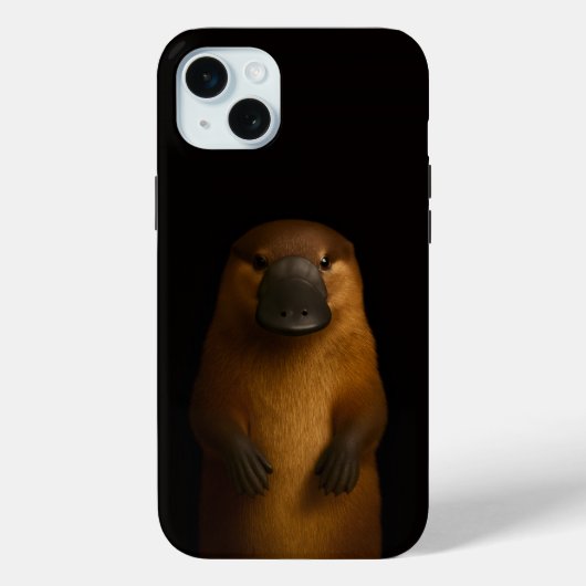Zwart 4 Luxe, Elegante Vogelbekdier iphone 15 Plus Case-Mate iPhone Case (Achterkant)