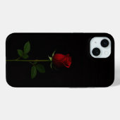 Zwart 4 Luxe, Fluwelen Rode Roos iPhone 15 Plus Case-Mate iPhone Case (Achterkant (horizontaal))