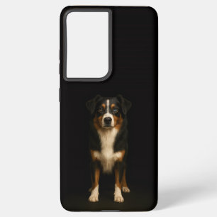 Zwart 4 Luxe Galaxy S21 Plus, Aussie Shepherd Samsung Galaxy Hoesje