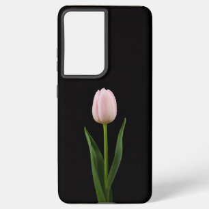 Zwart 4 Luxe Galaxy S21 Plus, Blush Roze Tulp Samsung Galaxy Hoesje