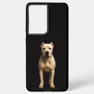 Zwart 4 Luxe Galaxy S21 Plus, Bold Dogo Argentino Samsung Galaxy Hoesje