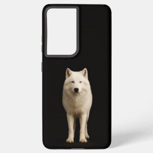 Zwart 4 Luxe Galaxy S21 Plus, Ivoren Poolwolf Samsung Galaxy Hoesje