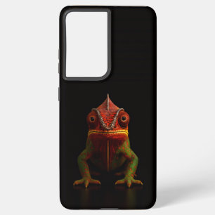 Zwart 4 Luxe Galaxy S21 Plus, Panther Chameleon Samsung Galaxy Hoesje