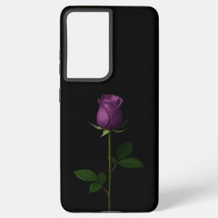 Zwart 4 Luxe Galaxy S21 Plus, Royal Violet Roos Samsung Galaxy Hoesje