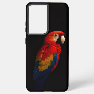 Zwart 4 Luxe Galaxy S21 Plus, Scarlet Parrot Samsung Galaxy Hoesje