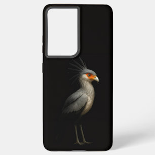 Zwart 4 Luxe Galaxy S21 Plus, Secretarisvogel Samsung Galaxy Hoesje