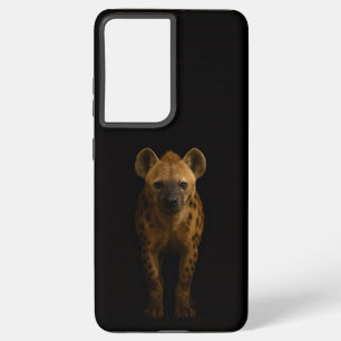 Zwart 4 Luxe Galaxy S21 Plus, Wilde Gevlekte Hyena Samsung Galaxy Hoesje