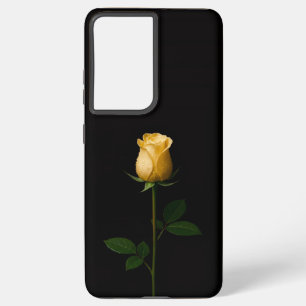 Zwart 4 Luxe Galaxy S21 Plus, Zonovergoten Gele Ro Samsung Galaxy Hoesje