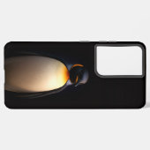 Zwart 4 Luxe Galaxy S21 Ultra, Emperor Penguin Samsung Galaxy Hoesje (Linkerkant)