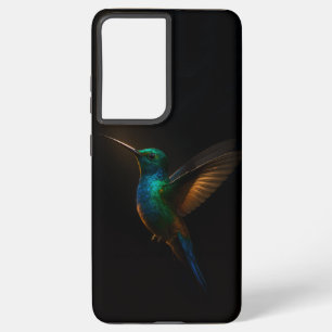 Zwart 4 Luxe Galaxy S21 Ultra Hoesje, Flying Bird Samsung Galaxy Hoesje