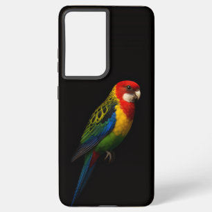 Zwart 4 Luxe Galaxy S21 Ultra, oostelijke rosella Samsung Galaxy Hoesje