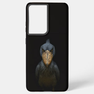 Zwart 4 Luxe Galaxy S21 Ultra, Schoenbekooievaar Samsung Galaxy Hoesje