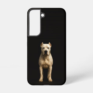 Zwart 4 Luxe Galaxy S22 Hoesje, Dogo Argentino met Samsung Galaxy Hoesje